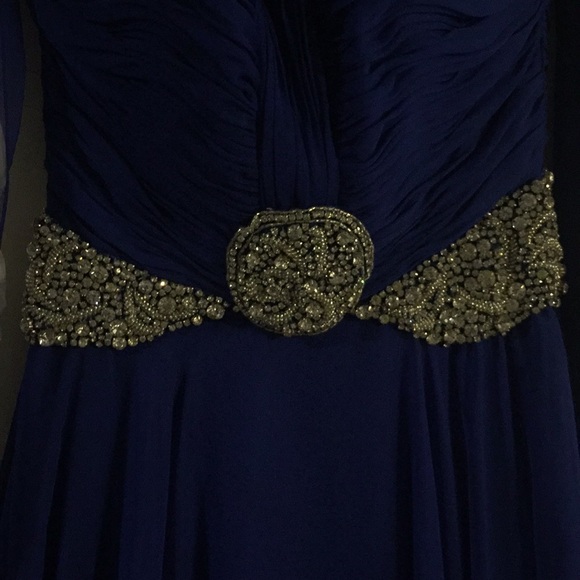 Exquisite Royal Blue Pageant/Prom Gown - Picture 2 of 4